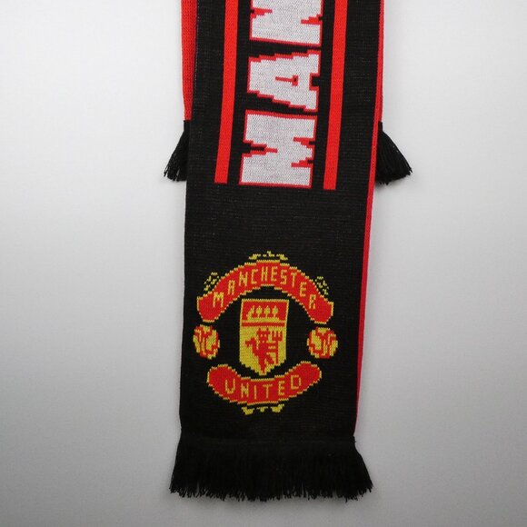 Manchester United FC Scarf Official Product Soccer Football Red Black 152 cm - Picture 3 of 13